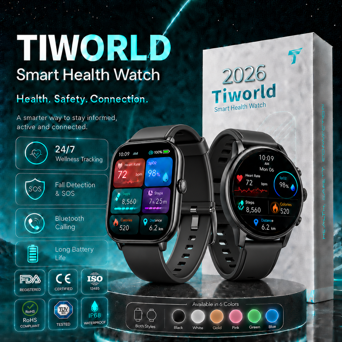 Smart watch wellness trend interface