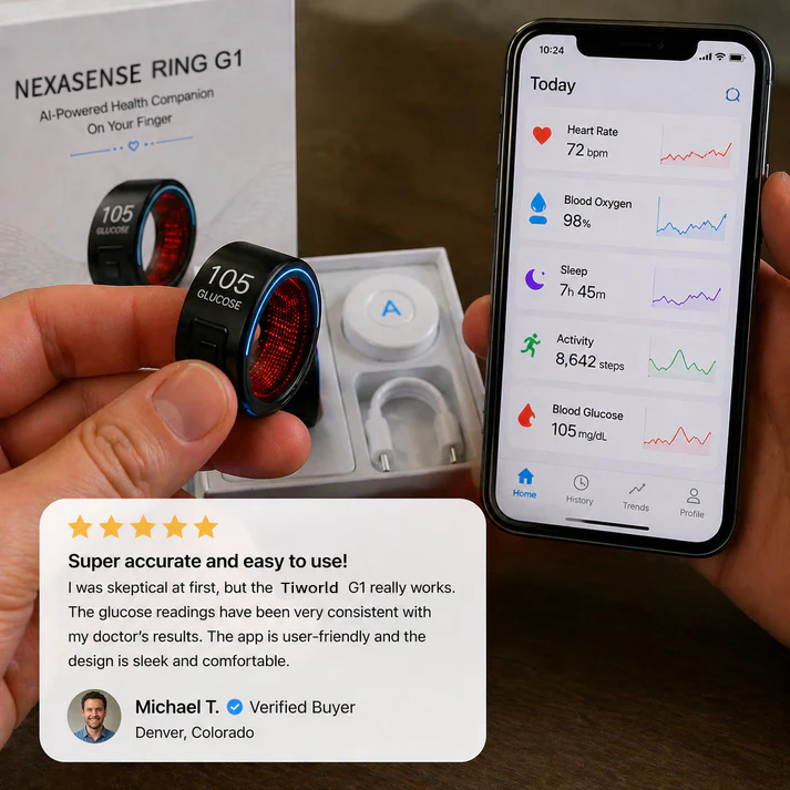 2026 Tiworld™ G1 Smart Ring | All-in-One Health & Wellness Tracking
