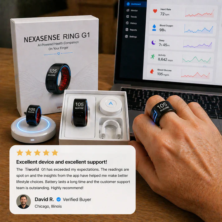 2026 Tiworld™ G1 Smart Ring | All-in-One Health & Wellness Tracking