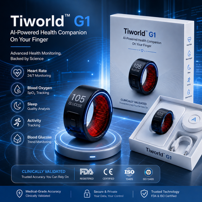 2026 Tiworld™ G1 Smart Ring | All-in-One Health & Wellness Tracking
