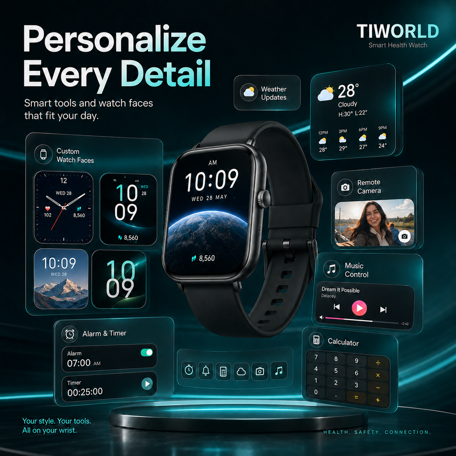 Smart watch colors and band options